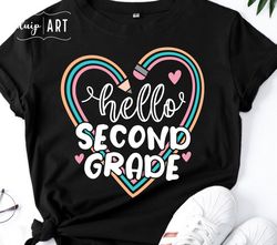 Hello Second Grade SVG,hello 2nd grade svg,Back To School svg, Cricut svg,First Day of School svg, Second grade teacher,