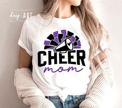 Cheer Mom Svg Png, Cheer Mom Shirt, Mom Gift Shirt, Glitter Cheer Mom, Leopard Cheer, Glitter Megaphone, Cheerleader Mom