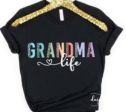 Grandma Life SVG PNG, Nana svg, Leopard Grandma svg, Grandma svg, Colorful Grandma svg, Blessed Grandma, Grandma Shirt,