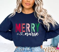 Merry Nurse SVG PNG, Christmas svg, Christmas Nurse svg, Nurse svg, Christmas Shirt svg, Nurse Claus svg, Christmas Tree