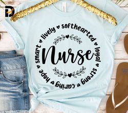 Nurse Svg, Nurse Quote Svg, Superhero svg, Cricut svg, Strong, Smart,Nurse Life svg, Nurse Motivation Shirt, Loyal Svg,S