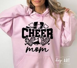 Cheer Mom SVG PNG, Cheerleader Mom svg, Leopard Cheer svg, Cheer Mom Shirt, Cheetah Cheer Mom, Cheer Mama svg, Mama Spor