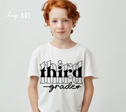 Third Grade SVG PNG, Third Grade Vibes svg, 3rd Grade svg, Back To School svg, First Day of School, Third Grade Shirt, T