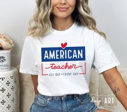 American Teacher SVG PNG atriotic America svg, Teacher svg, Independence Day svg, Fourth of July, Fre