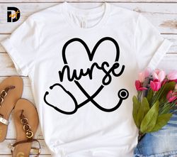 Nurse Svg, Nurse Heart Svg, Stethoscope svg, Cricut svg, Nurse Mode, Smart, Nurse Life svg, Nurse Motivation Shirt, Loya