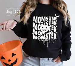 Stacked Momster SVG,Momster svg, Halloween svg, Halloween Pumpkin, Momster Shirt svg,Spooky svg, Halloween Mom svg, Momb