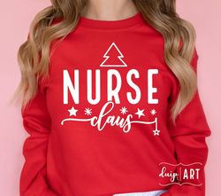 Nurse Claus SVG, Nurse svg, Nurse Christmas svg, Merry Nurse svg, Holly Jolly Nurse, Christmas svg,Winter svg, Christmas