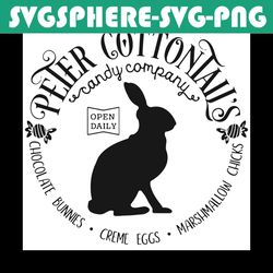 Peter Cottontails Candy Company Logo Svg, Trending Svg, Chocolate Bunny Svg, Bunny Svg, Rabbit Svg, Creme Eggs Svg, East