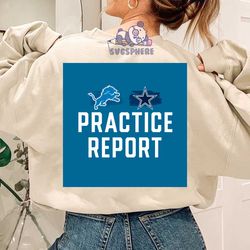 Detroit Lions vs Dallas Cowboys Practice Report SVG