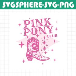 Pink Pony Club Chappell Roan Cowgirl Boots SVG