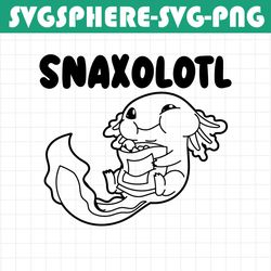 axolotl svg png cut file cricut snaxolotl svg png