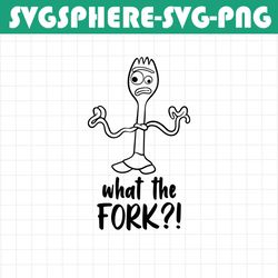 what the fork! svg, forky toy story svg ears svg png clipart, cricut design svg pdf jpg png, cut file cricut, silhou