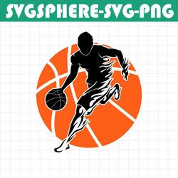 basketball player svg png , basketball player silhouette , basketball clipart , ball svg , bask