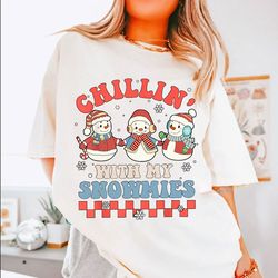 Chillin with my Snowmies PNG, Christmas png, Funny Christmas png, Holiday Sublimation, Christmas shirt, Christmas Sublim