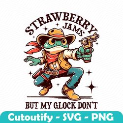 Strawberry Jams But My Glock Dont PNG