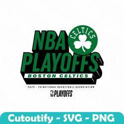 2024 NBA Playoffs Boston Celtics Basketball SVG