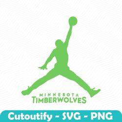 Minnesota Timberwolves Jordan Basketball SVG
