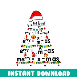 Retro Christmas Math Teacher SVG Digital Cricut File