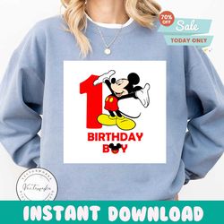 Mickey 1st Birthday Boy Svg, Disney Svg, Birthday Svg, Birthday Boy Svg, Mickey Svg, Mickey Mouse Svg, Disney Movie Svg,