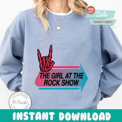 I Am The Girl At The Rock Show Classic Svg, Eps, Png, Dxf, Digital Download