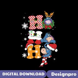 Eeyore Ho Ho Ho Christmas SVG Cutting Digital File