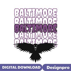 Retro NFL Baltimore Football Team SVG Digital Cricut File
