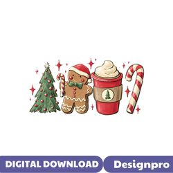 Christmas Coffee Gingerbread PNG