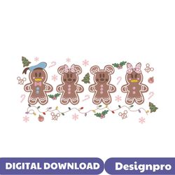 Disney Christmas Gingerbread Cookies PNG Download