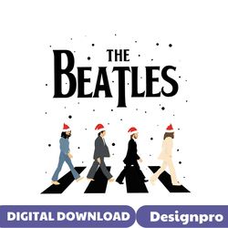 The Beatles Christmas Music PNG Sublimation Download
