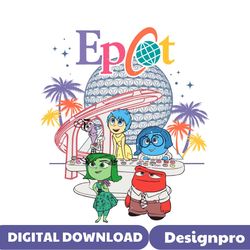 Retro Inside Out Epcot Characters SVG Digital Cricut File