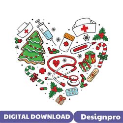 NICU Pediatric Christmas Nurse SVG