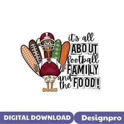 Its All About Football Family And The Food PNG Download
