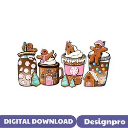 Gingerbread Christmas Coffee PNG