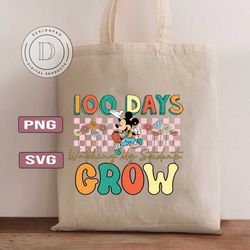 100 days watching my student grow SVG PNG, 100 Days Of School Png Svg