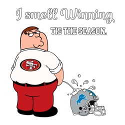 Funny 49ers I Smell Winning Detroit Lions SVG