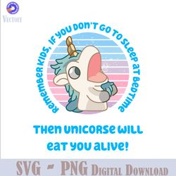 Bluey Unicorse Will Eat You Alive SVG