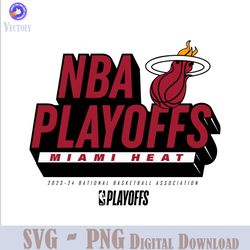 2024 NBA Playoffs Miami Heat Basketball Association SVG