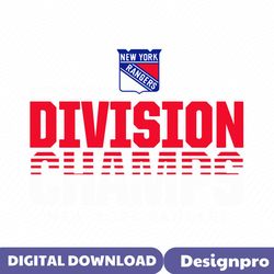 Division Champs New York Rangers Hockey SVG
