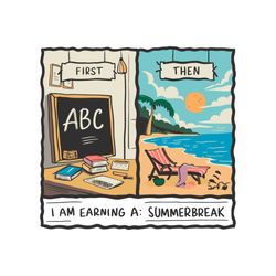 First Teach Then Beach School Out For Summer SVG
