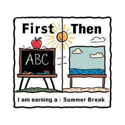 First Teach Then Beach Teacher Out SVG