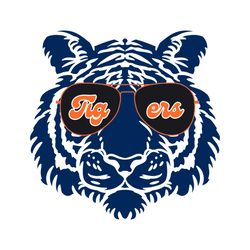 Tigers Glasses Baseball Detroit SVG