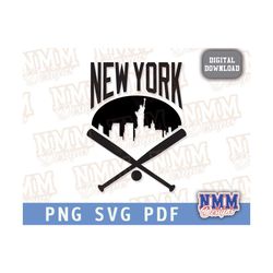 New York Baseball svg png, pdf, svg files for cricut, vinyl cut file, iron on
