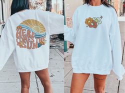 Here Comes the Sun PNG, Trendy Summer Distressed png, Vintage Summer sublimation, Retro png, summer png, Summer Vibes pn