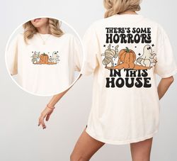 There's Some Horrors In This House PNG, TRENDY Halloween, Retro Png, Ghost Png, Pumpkin Png, Mummy Png, Funny Halloween