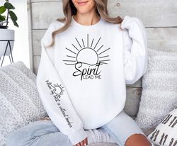 Spirit Religious SVG PNG, Elegant Boho Christian Quote Png, Sleeve Shirt Design Png, Faith Png Inspirational Quotes, Say