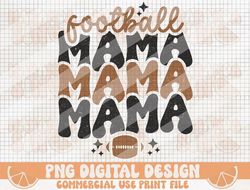 football png, personalized football mama png, football mom png, retro football png, sports png, football stacked, mama,