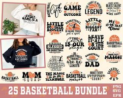 25 Basketball SVG PNG Bundle | Sport Mom Squad Svg | Motivational Mug svg | Basketball Obsessed Svg | Workout Shirt Svg
