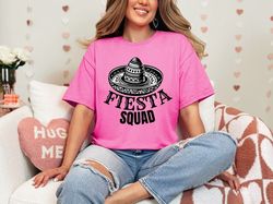 fiesta squad sombrero cinco de mayo mexican party drinking t-shirt