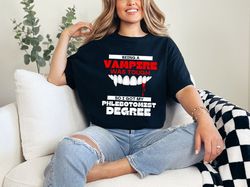 being a vampire was tough funny phlebotomy student graduate nurse life lab tech gift t-shirt