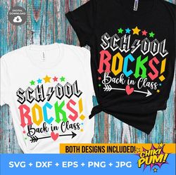 SCHOOL ROCKS SVG, First day of School Svg, School Svg, Back To School Svg, Rock and Roll Kids Svg, Teacher Shirt Svg Fil
